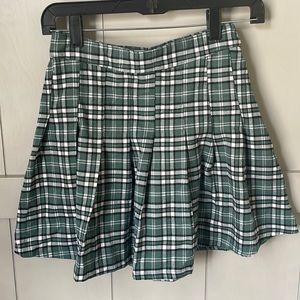 Hollister Pleated Plaid Skirt